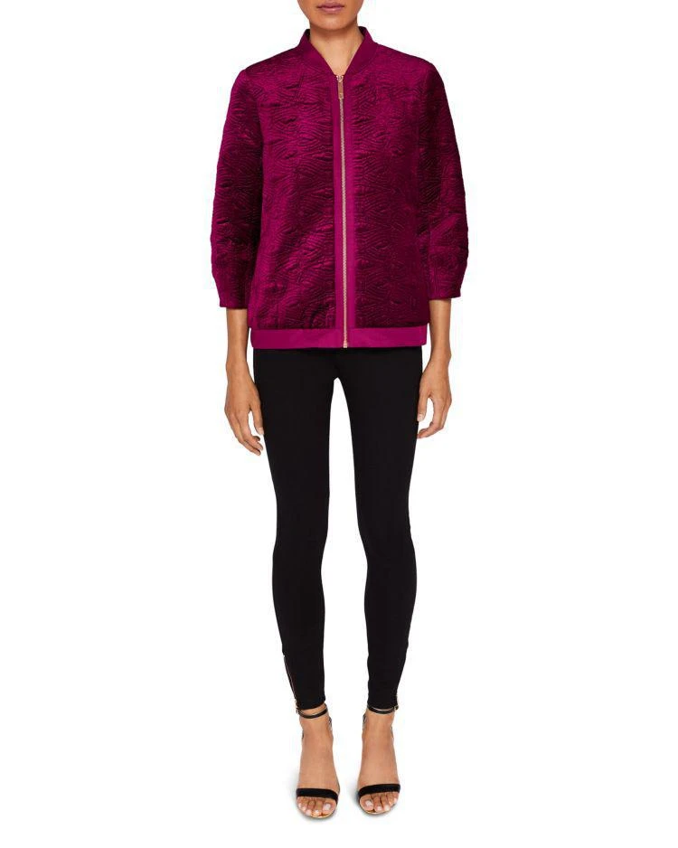 商品Ted Baker London|Ted Baker Bartel Quilted Velvet Bomber Jacket,价格¥1029,第3张图片详细描述