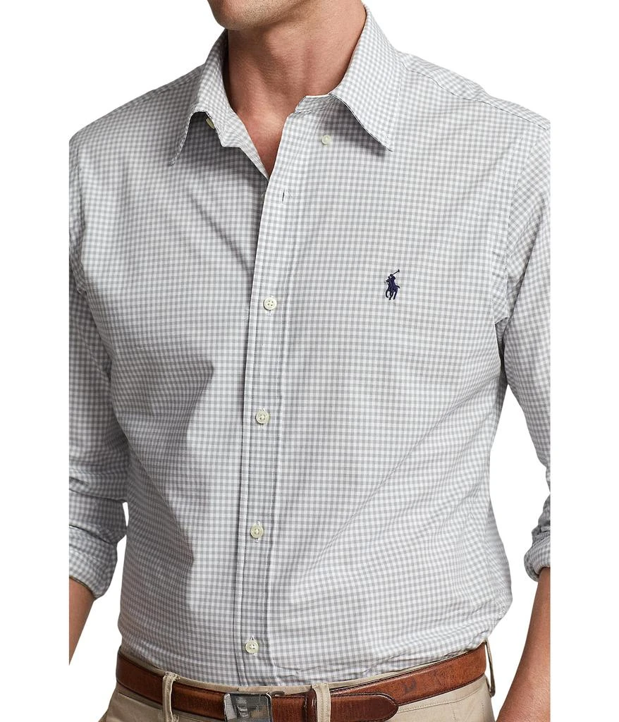 商品Ralph Lauren|Classic Fit Gingham Stretch Poplin Shirt,价格¥480-¥937,第3张图片详细描述