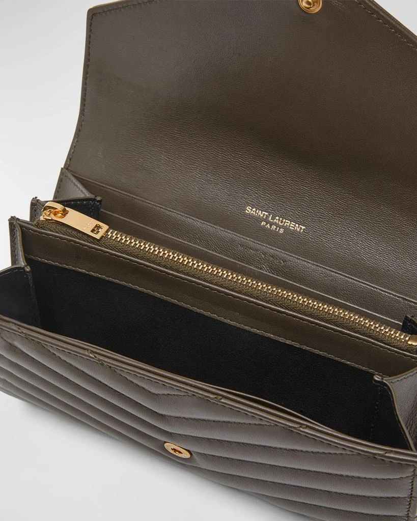 商品Yves Saint Laurent|YSL Monogram Large Envelope Flap Wallet in Smooth Leather,价格¥8417,第3张图片详细描述