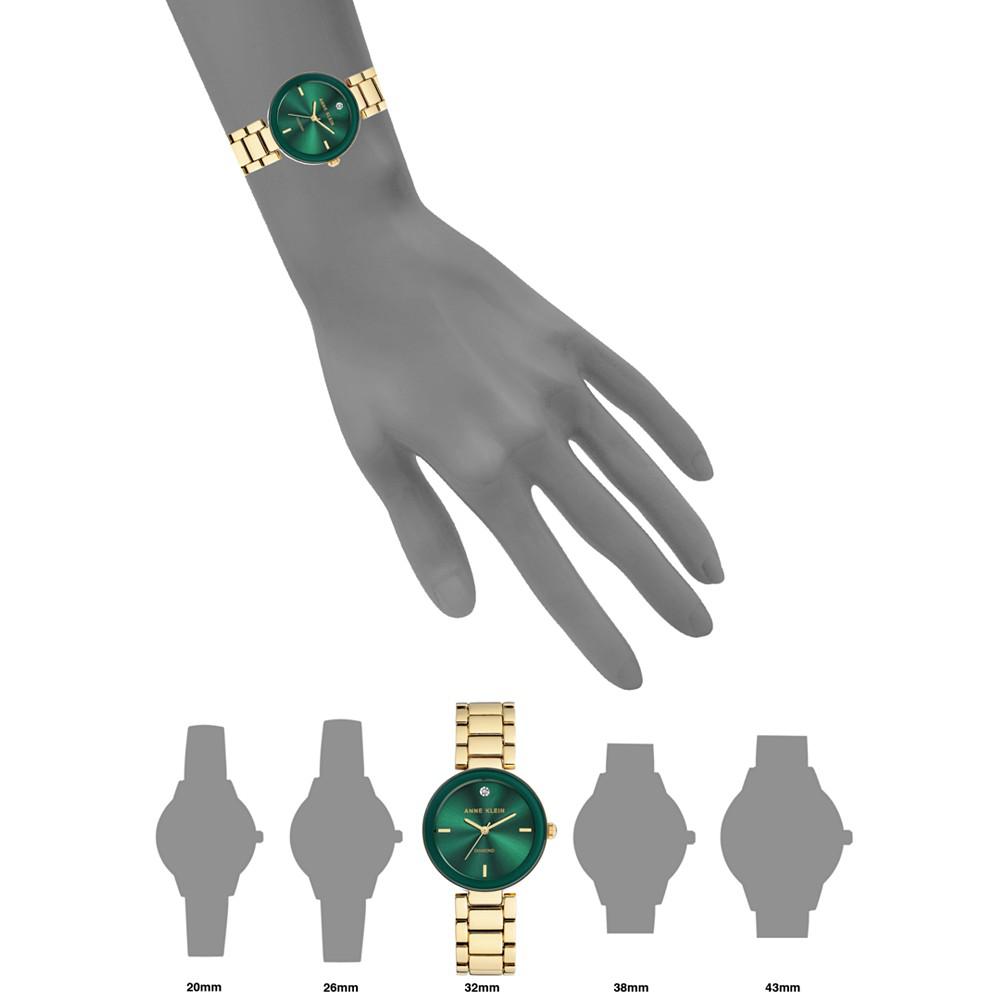 女士镶钻金色钢带手表 32mm商品第6张图片规格展示