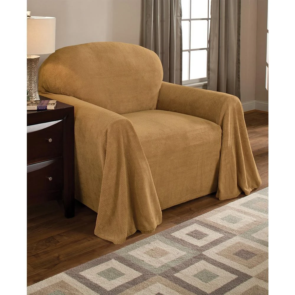 商品P/Kaufmann Home|Coral Fleece Throw Chair Cover,价格¥299,第1张图片