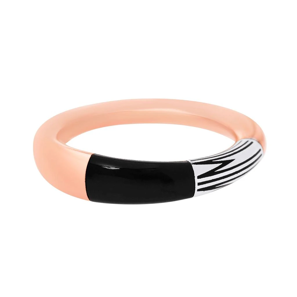 商品Mimi Milano|Mimi Milano Tam Tam 18K Rose And White Gold, Onyx Band Ring AXM372H8O-parent,价格¥4954,第1张图片