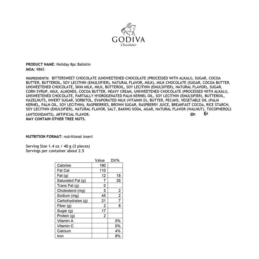 Godiva 8颗装礼盒 商品