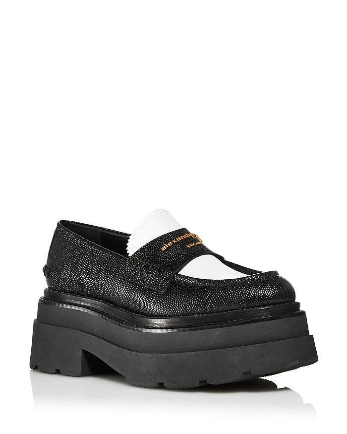 商品Alexander Wang|Women's Carter Slip On Platform Loafer Flats,价格¥3576,第1张图片详细描述