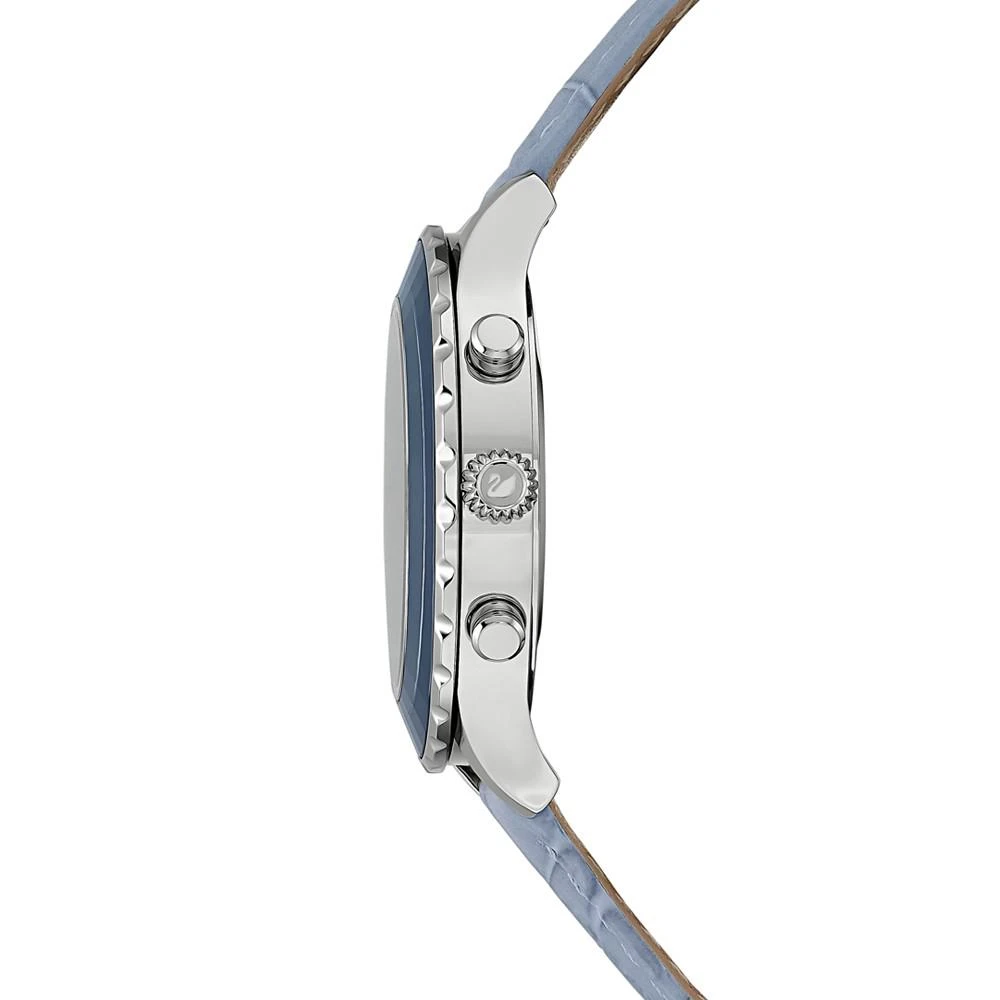 商品Swarovski|Women's Swiss Chronograph Octea Lux Blue Crocodile Leather Strap Watch 38mm,价格¥3238,第2张图片详细描述