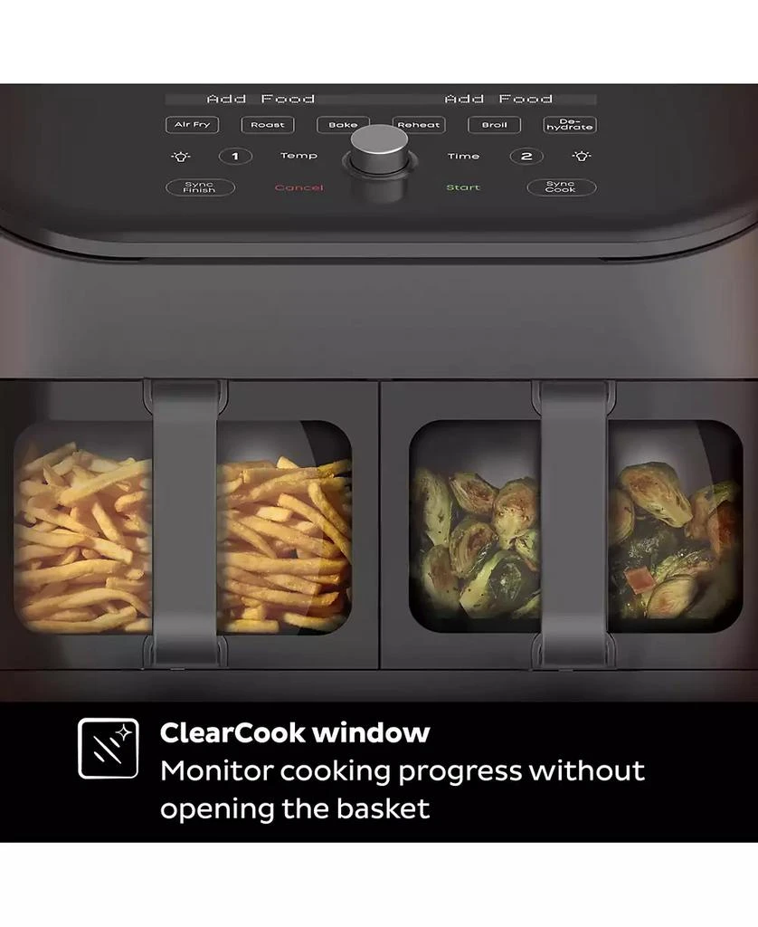 商品Instant pot|Vortex Plus XL 8 Qt. Dual Basket Air Fryer,价格¥1414,第4张图片详细描述