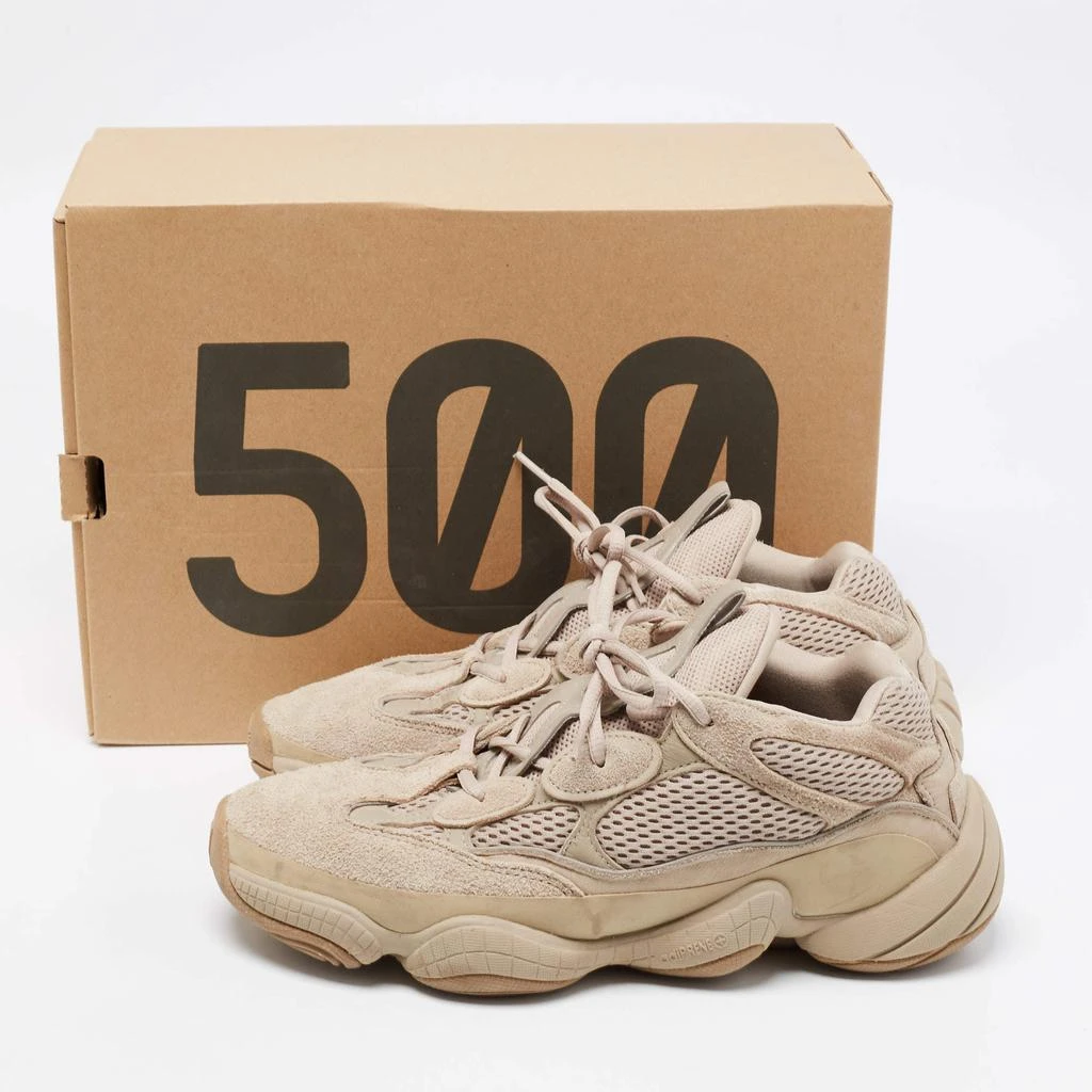Yeezy x Adidas Beige Suede And Mesh Yeezy 500 Lace Up Sneakers Size 43 1/3 商品