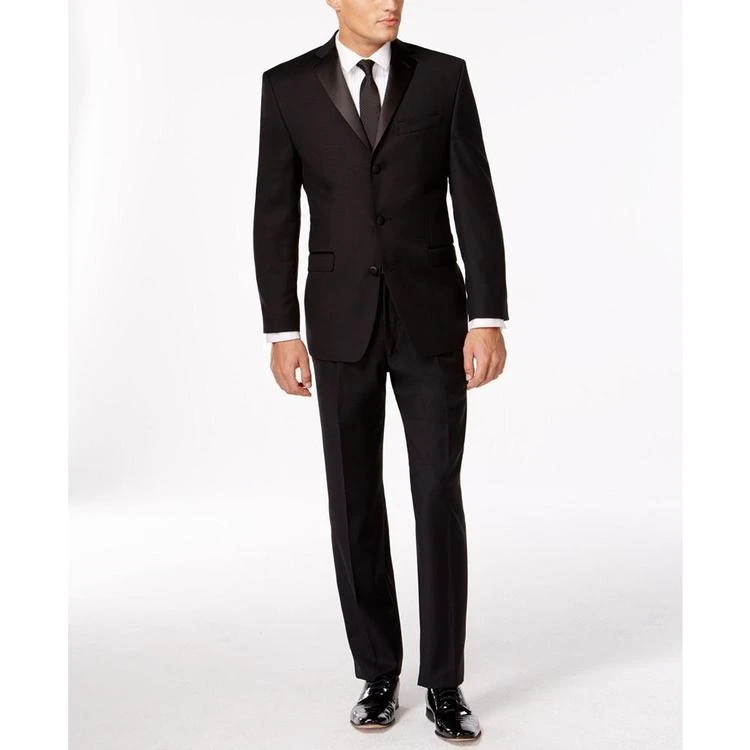 商品Calvin Klein|Black Three-Button Slim-Fit Tuxedo,价格¥1465,第1张图片