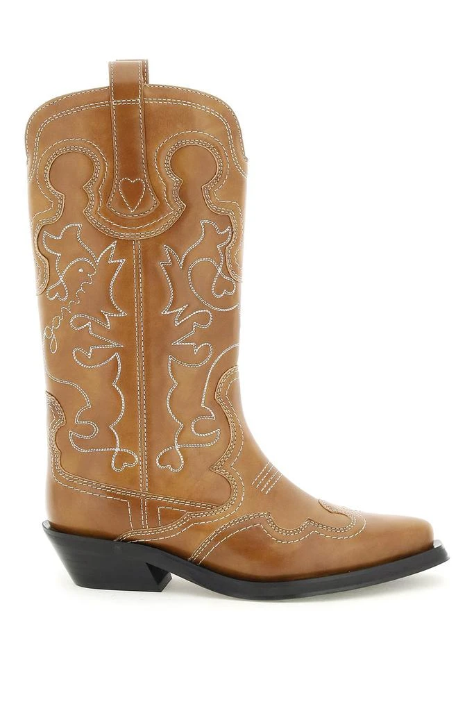 商品Ganni|Ganni embroidered western boots,价格¥2422,第1张图片