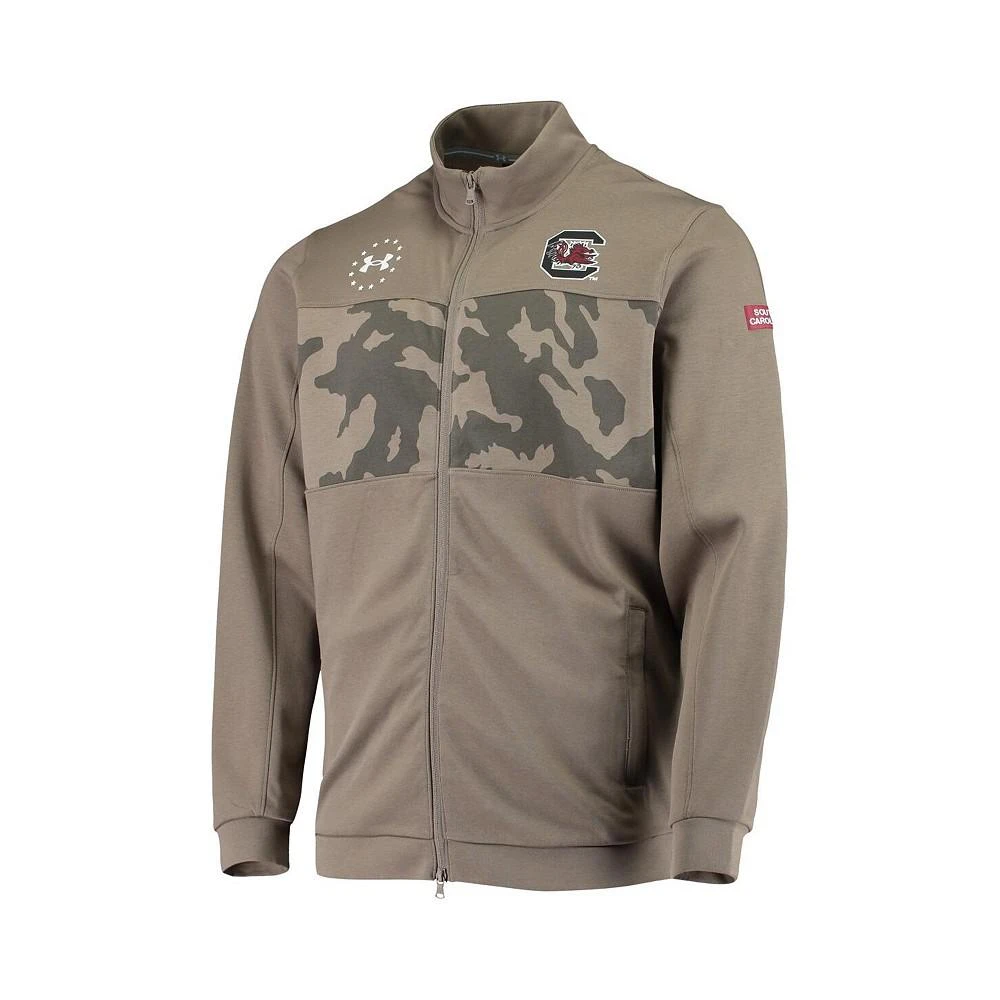 商品Under Armour|Men's Olive South Carolina Gamecocks Military-Inspired Appreciation Full-Zip Jacket,价格¥669,第2张图片详细描述