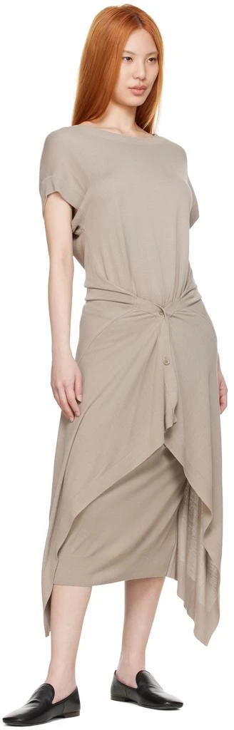 商品Lemaire|Taupe Double Layer Skirt Mid-Length Dress,价格¥971,第4张图片详细描述