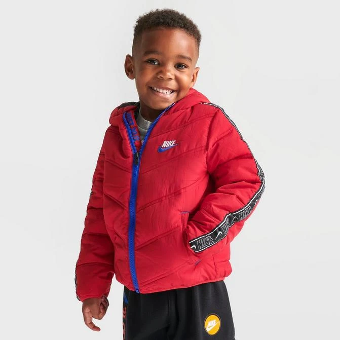 商品NIKE|Kids' Toddler Nike Futura Taped Puffer Jacket,价格¥187,第1张图片