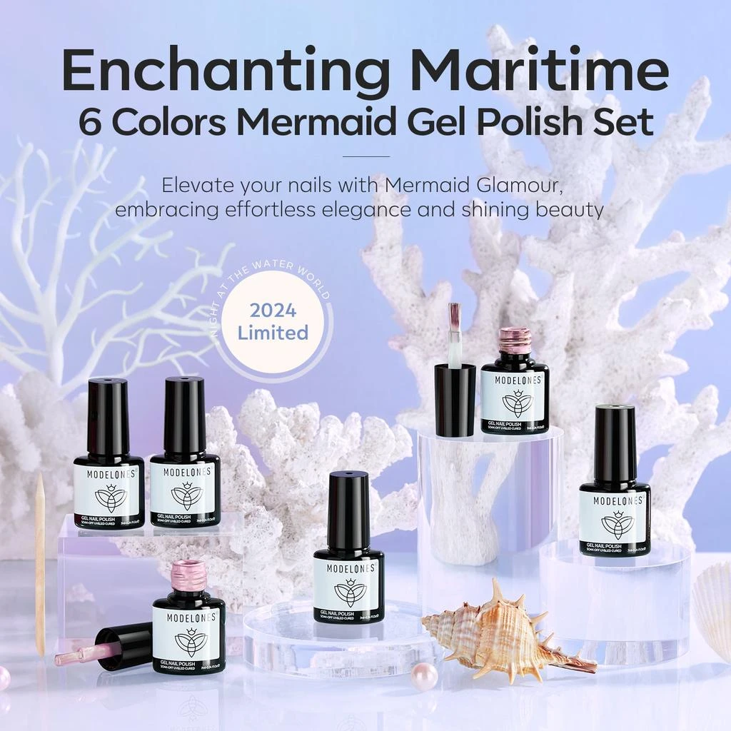 6 Shades Gel Nail Polish Set Collection 商品