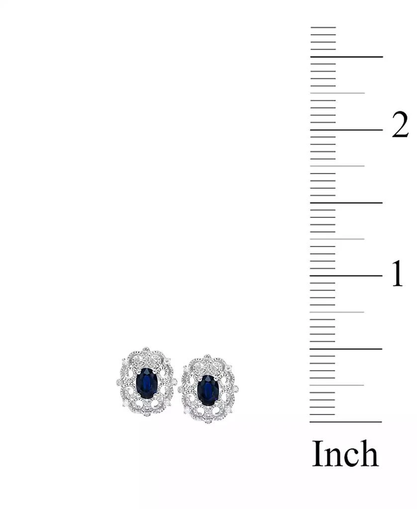 商品Macy's|Sapphire Milgrain Earrings,价格¥1702,第4张图片详细描述