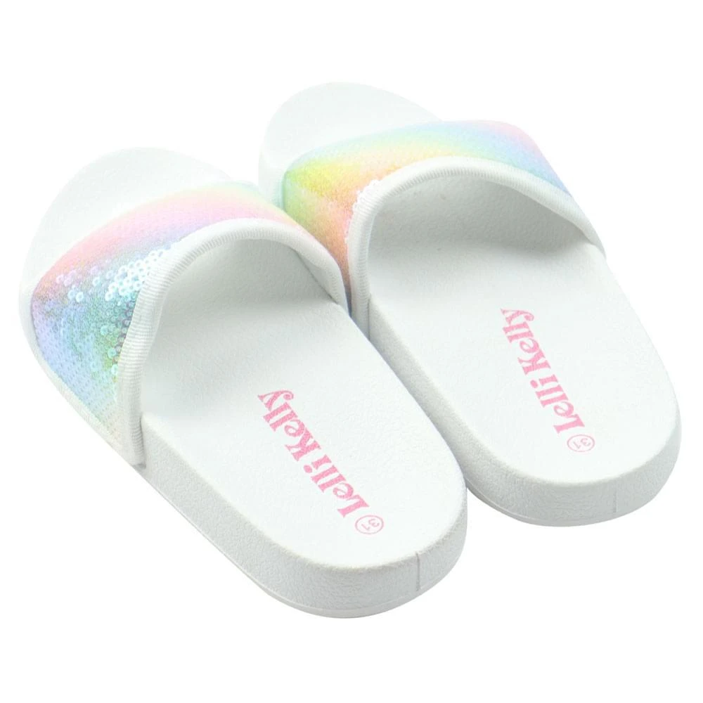 商品Lelli Kelly|White Sequin Sliders,价格¥240,第2张图片详细描述