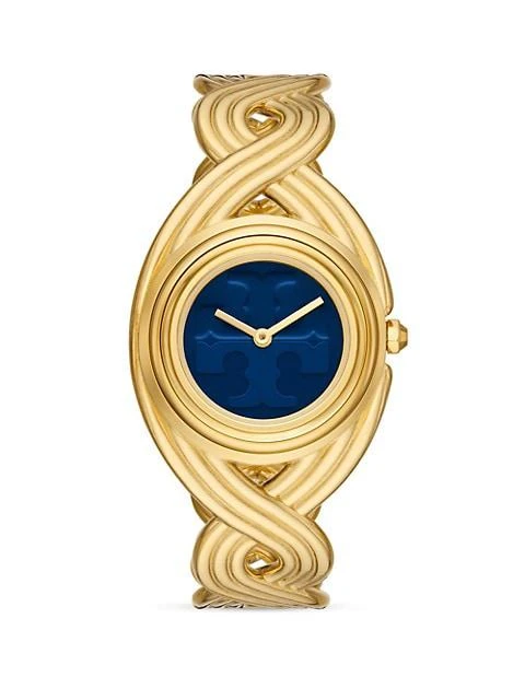 商品Tory Burch|The Miller Goldtone Stainless Steel Bracelet Watch,价格¥2192,第1张图片