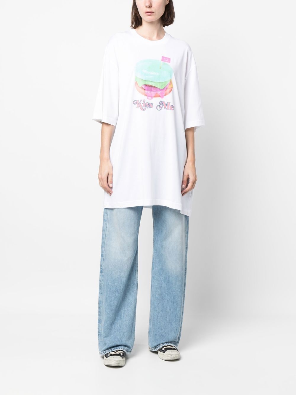 Acne Studios 女士POLO衫 CL0176D183 白色商品第5张图片规格展示