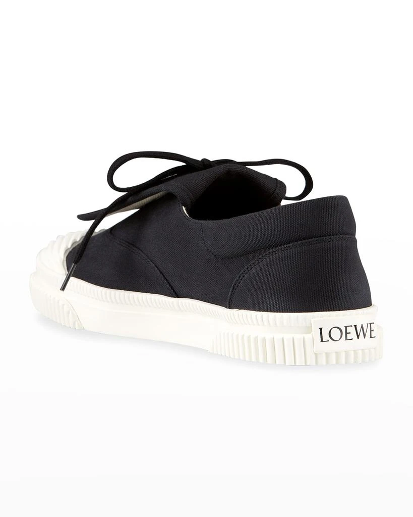 商品Loewe|Anagram Embroidered Flap Low-Top Sneakers,价格¥2138,第4张图片详细描述