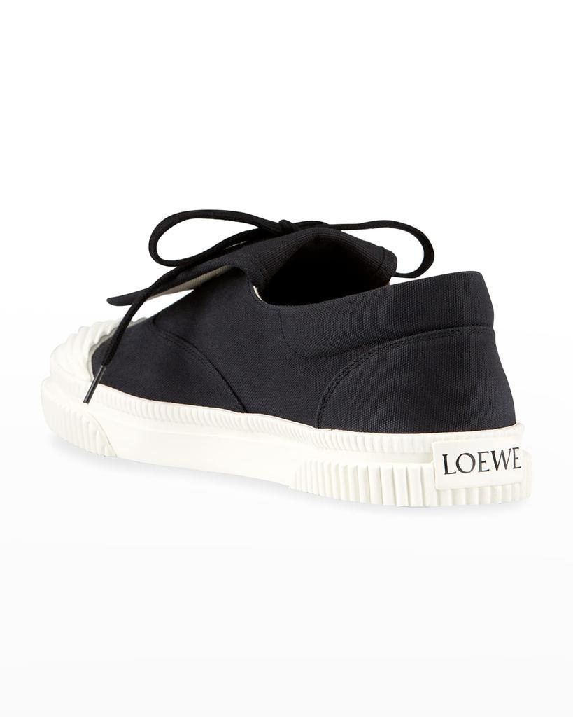 商品Loewe|Anagram Embroidered Flap Low-Top Sneakers,价格¥3330,第6张图片详细描述