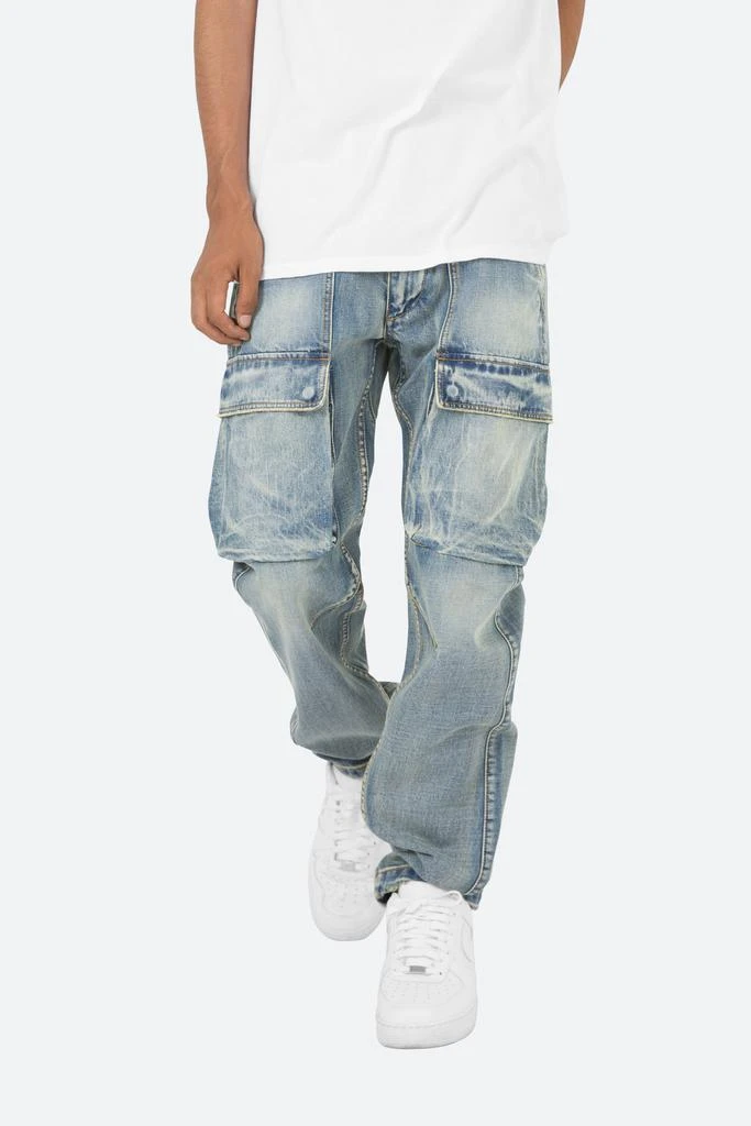 V216 Cargo Baggy Denim - Vintage Blue 商品