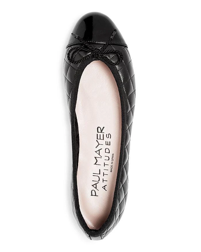 商品Paul Mayer|Women's Best Brighton Quilted Cap-Toe Ballet Flats,价格¥1009,第3张图片详细描述