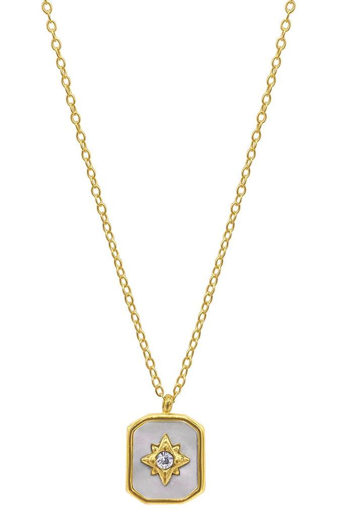 商品ADORNIA|14K Gold Plated Mother-of-Pearl Star Pendant Necklace,价格¥215,第1张图片