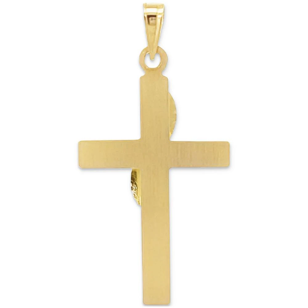 商品Macy's|Cross with Sash Pendant in 14k Yellow and White Gold,价格¥3364,第4张图片详细描述