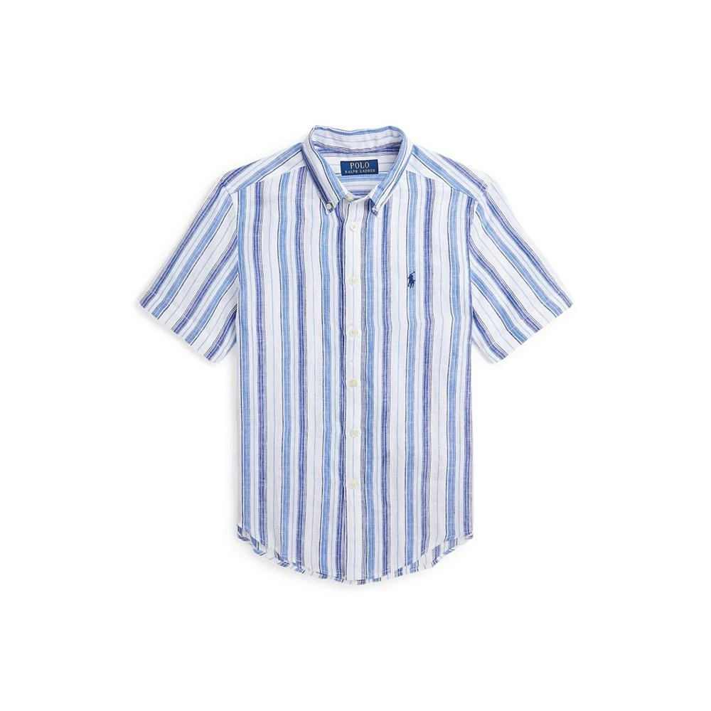 商品Ralph Lauren|Big Boys Striped Linen Short-Sleeve Shirt,价格¥251,第4张图片详细描述