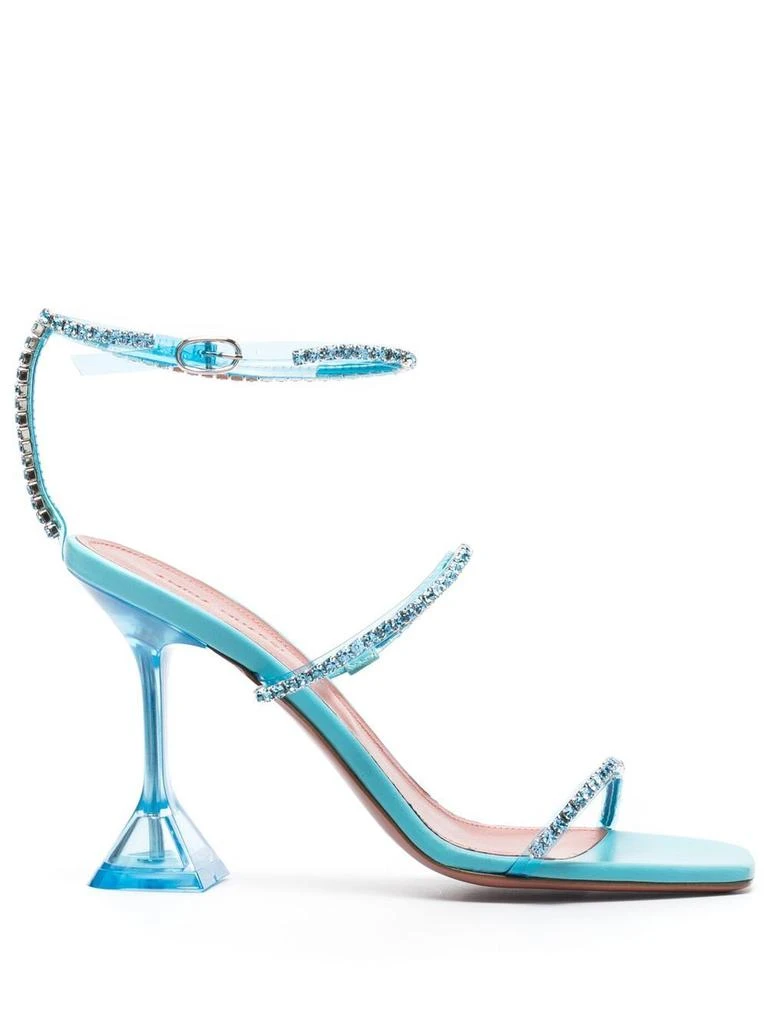 商品Amina Muaddi|AMINA MUADDI - Gilda Glass Heel Sandals,价格¥8709,第1张图片