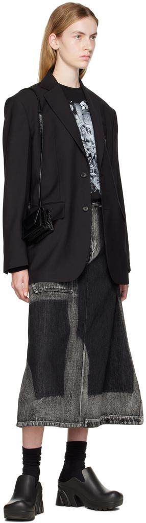 Black Oversized Suit Blazer商品第4张图片规格展示