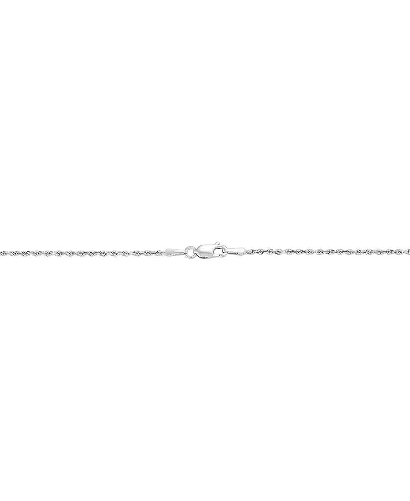 商品Macy's|Polished Glitter Rope Link 18" Chain Necklace in 10k White Gold,价格¥851,第3张图片详细描述