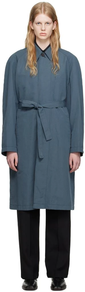 商品Lemaire|Blue Belted Lightweight Coat,价格¥5010,第1张图片