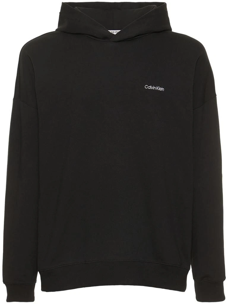 商品Calvin Klein|Logo Print Cotton Blend Hoodie,价格¥490,第1张图片