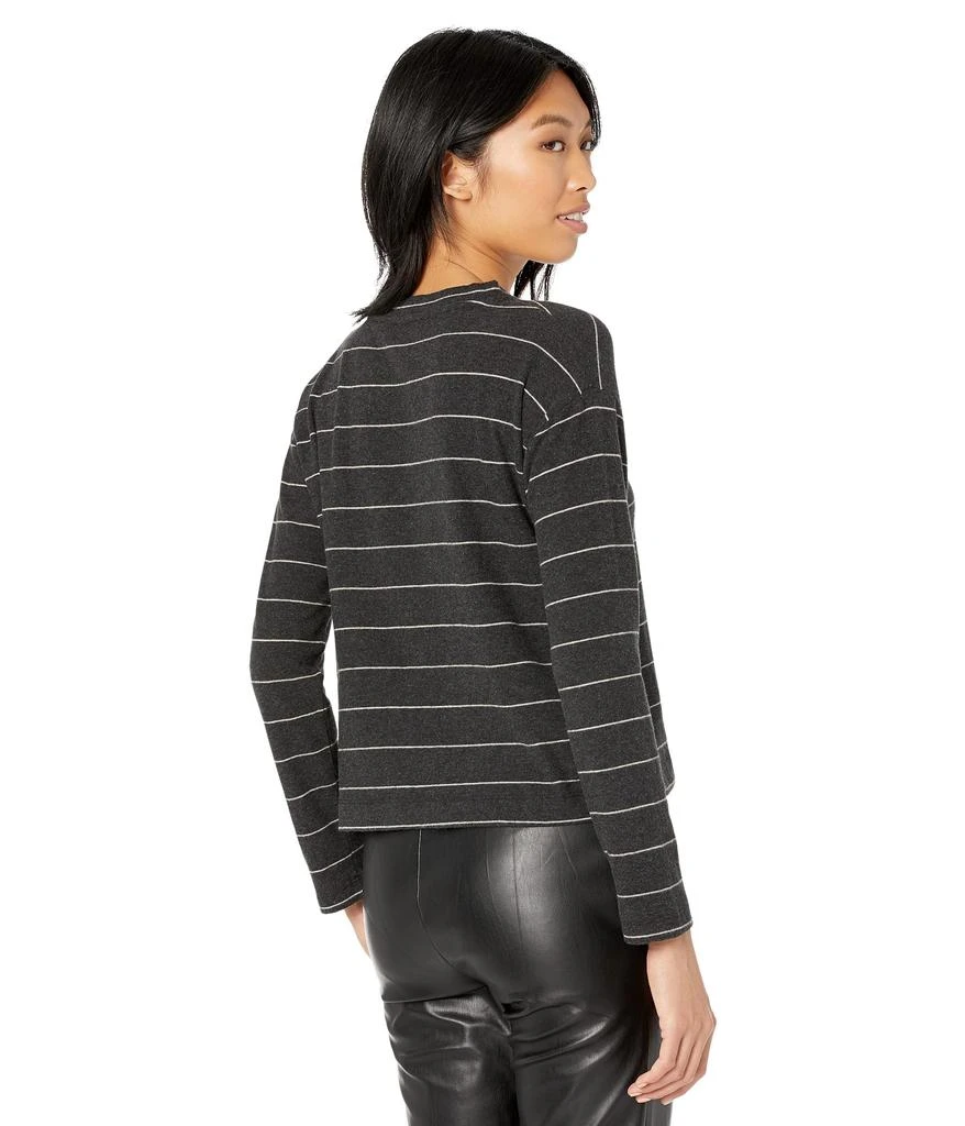 商品Vince|Cozy Stripe Relaxed Long Sleeve Crew Tee,价格¥1037,第2张图片详细描述