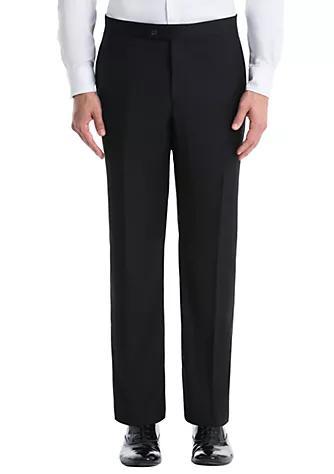 商品Ralph Lauren|Black Plain Wool Straight Tuexdo Pants,价格¥1287,第1张图片