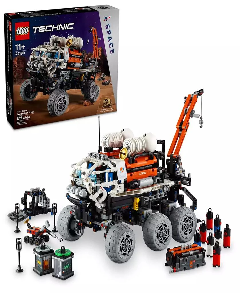 商品LEGO|LEGO Technic Mars Crew Exploration Rover Advanced Building Kit 42180, 1599 Pieces,价格¥898,第1张图片