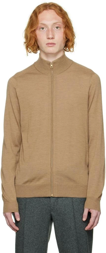 商品Dunhill|Beige Zip Sweater,价格¥3426,第1张图片
