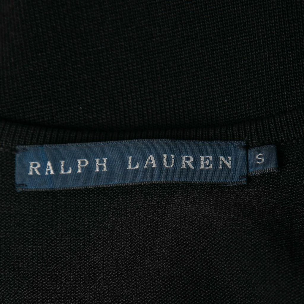 商品[二手商品] Ralph Lauren|Ralph Lauren Black Knit Logo Crest Embroidered Sleeveless Top S,价格¥830,第4张图片详细描述