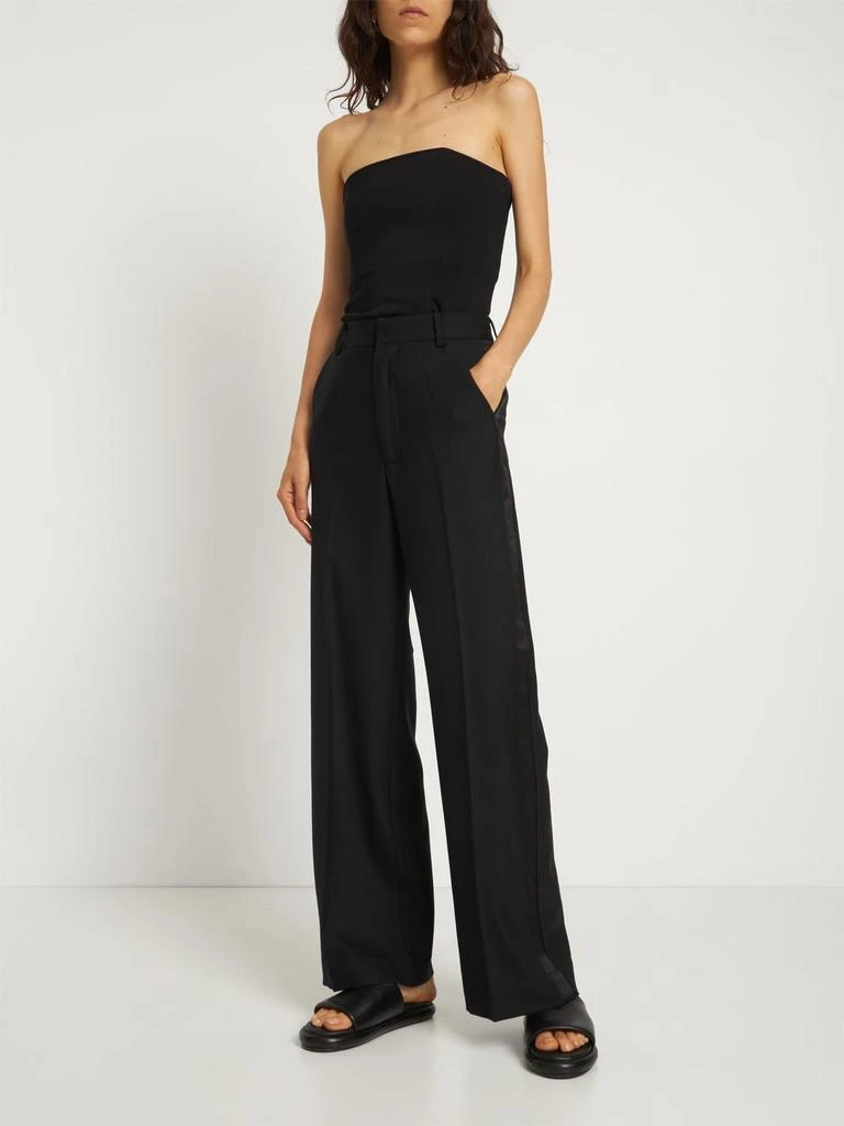 商品CO|Wool Blend Twill Tuxedo Wide Leg Pants,价格¥3880,第1张图片详细描述