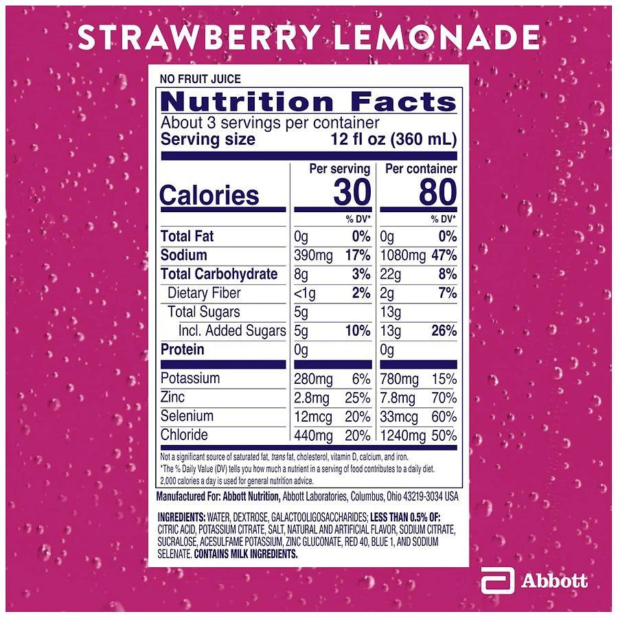 AdvancedCare Electrolyte Solution Strawberry Lemonade 商品