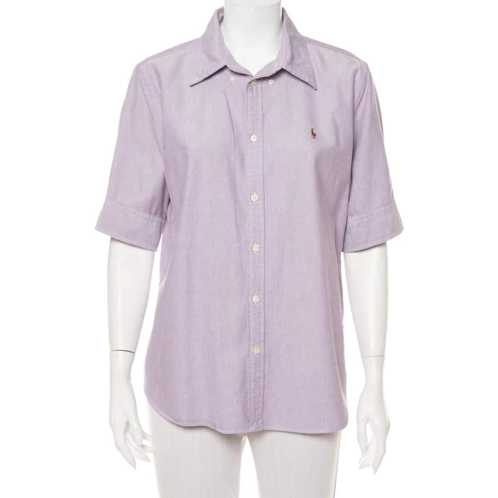 商品[二手商品] Ralph Lauren|Ralph Lauren Purple Cotton Short Sleeve Button Front Shirt XL,价格¥937,第1张图片