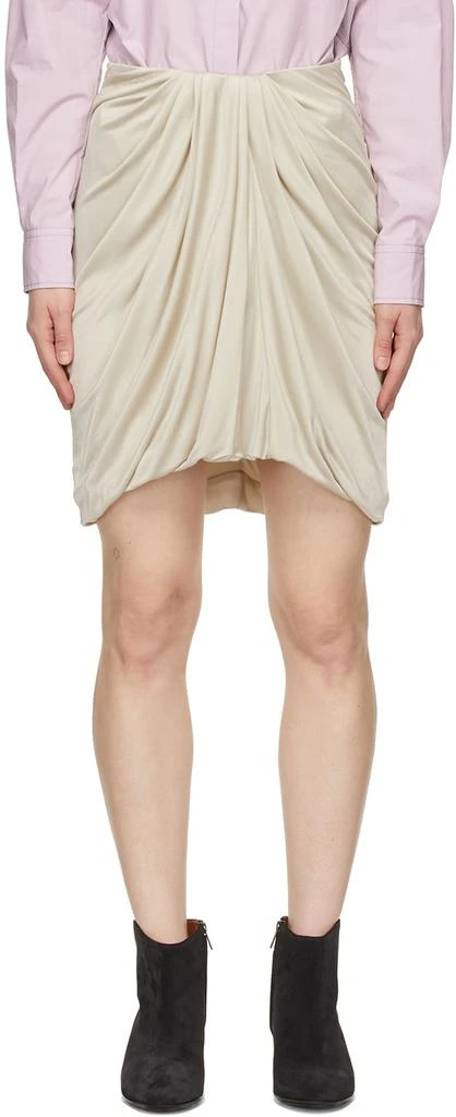 商品Isabel Marant|Beige Disparis Miniskirt,价格¥1061,第1张图片