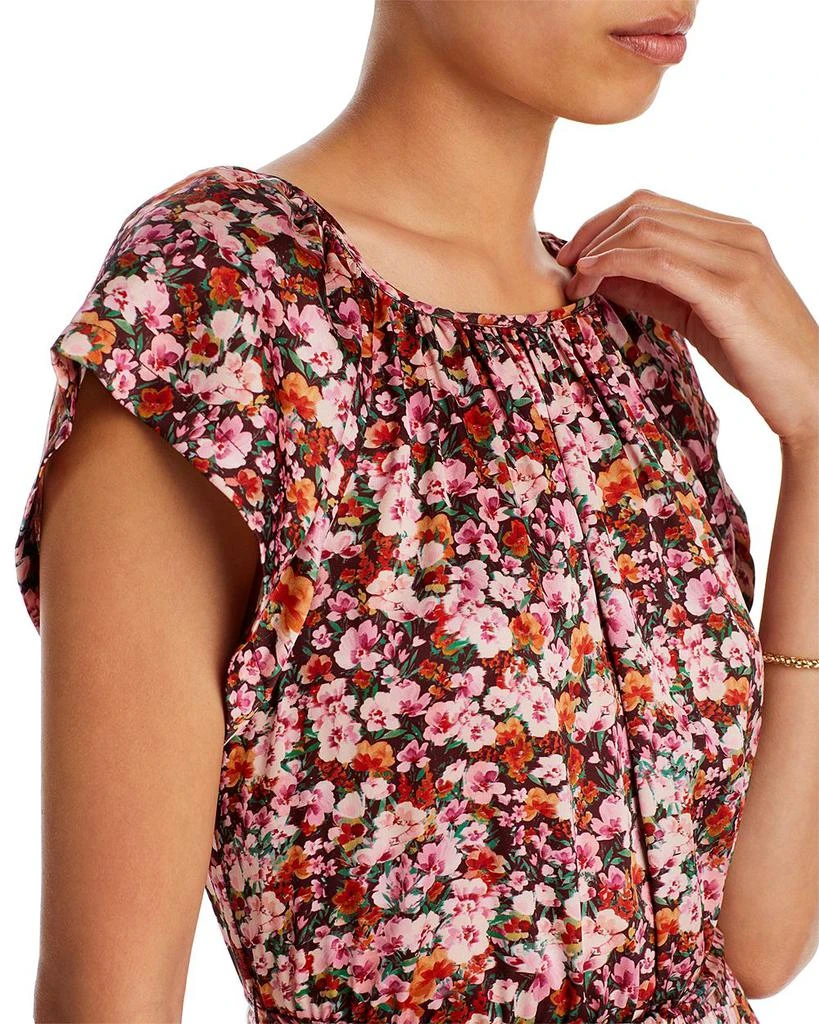 Demetria Floral Flutter Sleeve Midi Dress 商品
