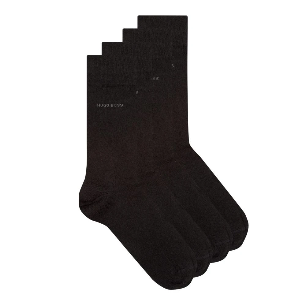 商品Hugo Boss|BOSS Socks 2 Pack - Black,价格¥127,第1张图片