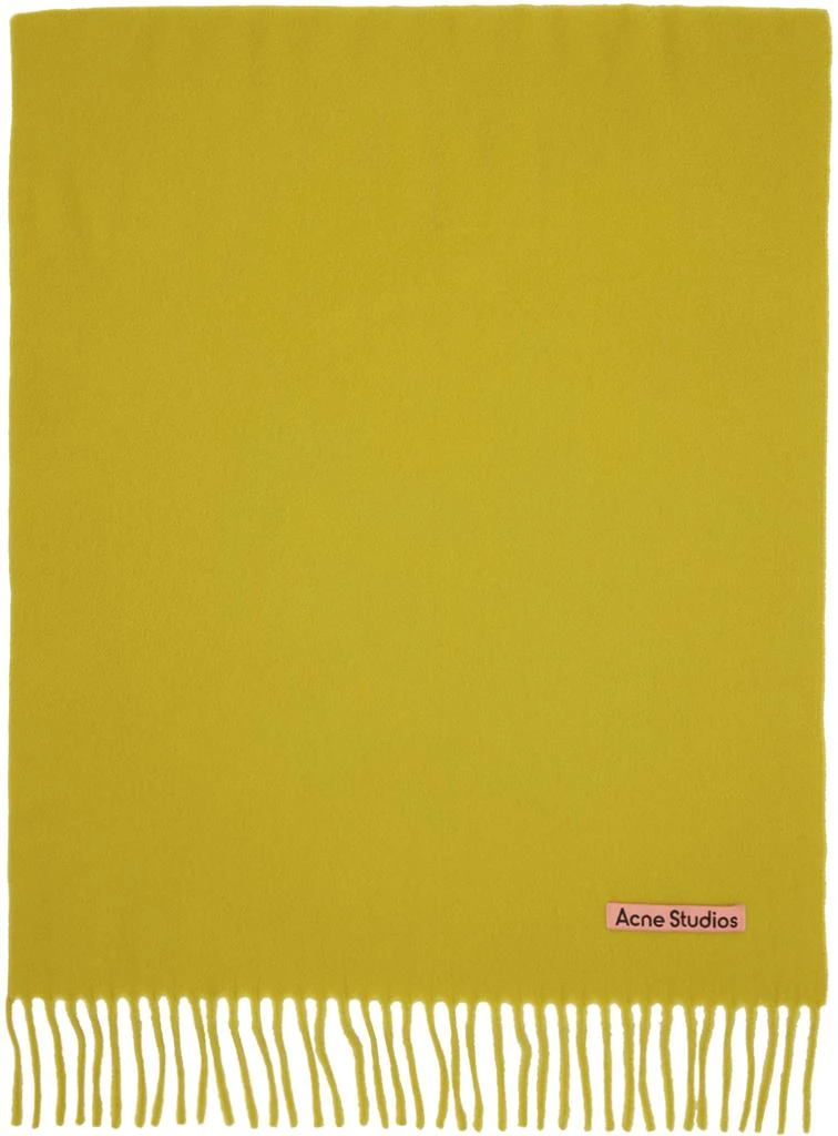 商品Acne Studios|Yellow Oversized Scarf,价格¥1789,第1张图片