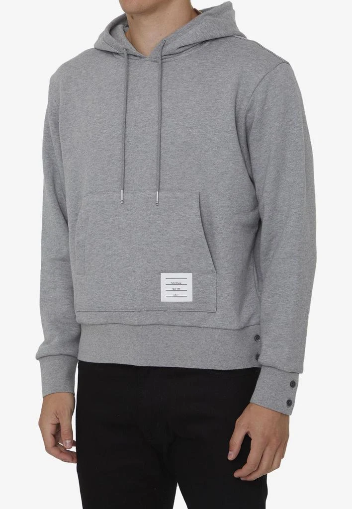 商品Thom Browne|Name Tag Patch Hooded Sweatshirt,价格¥8291,第2张图片详细描述