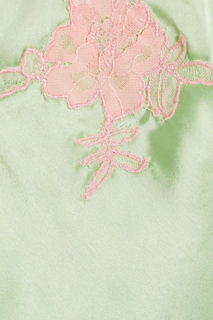 商品Alice + Olivia|Kerr lace-trimmed satin midi dress,价格¥1998,第4张图片详细描述