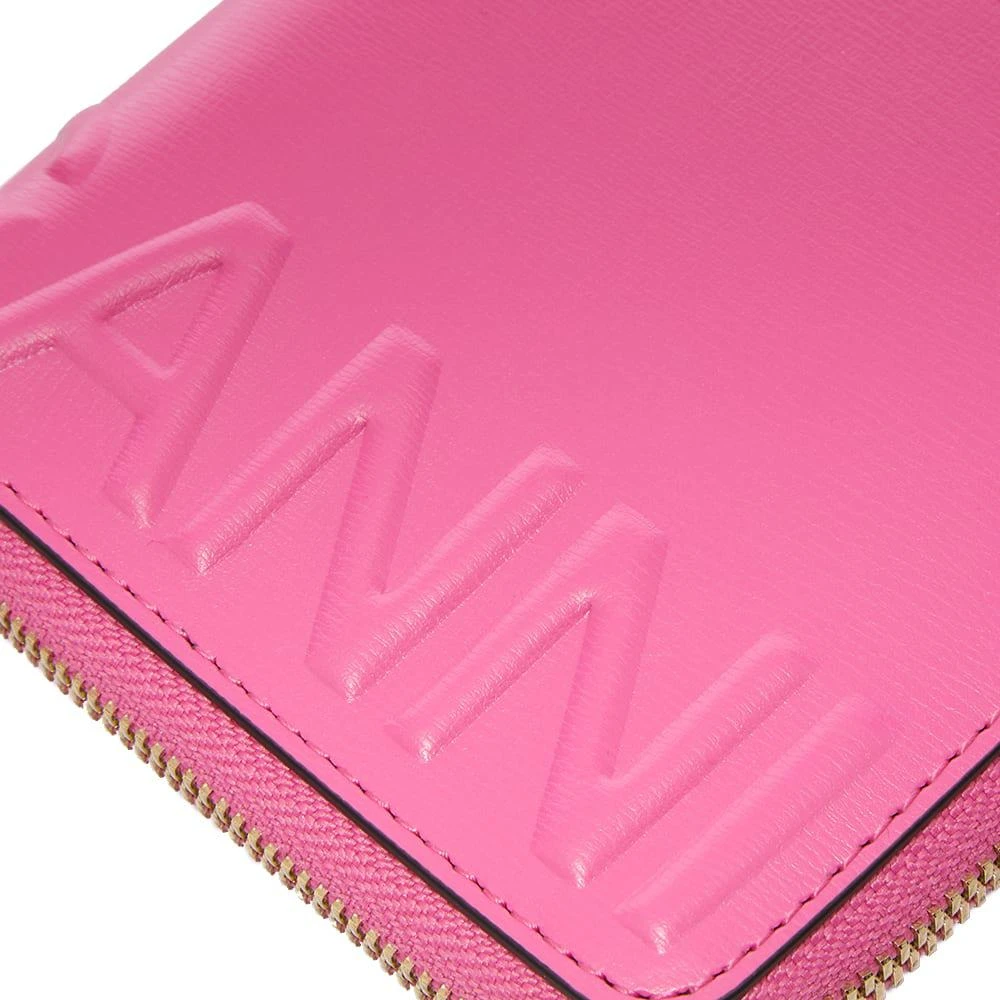 商品Ganni|GANNI Zip Round Logo Wallet,价格¥682,第4张图片详细描述