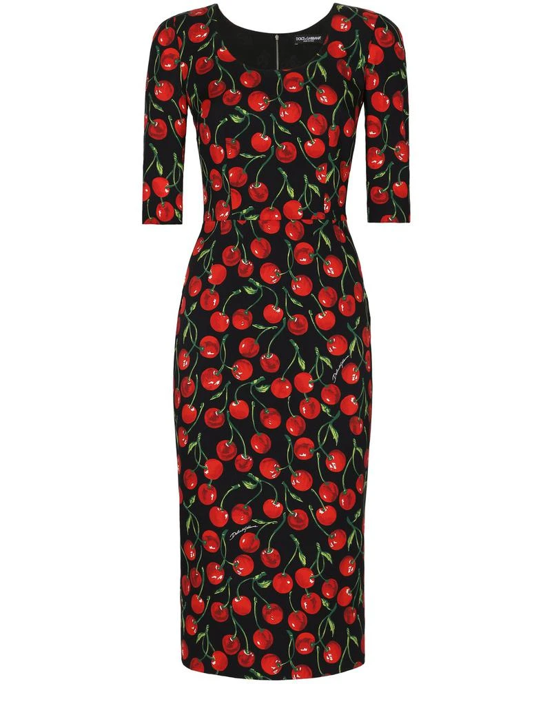 商品Dolce & Gabbana|查米尤斯绸缎过膝连衣裙,价格¥18983,第1张图片