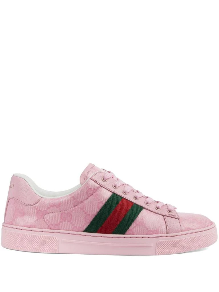 商品Gucci|GUCCI - Gucci Ace Leather Sneakers,价格¥6123,第1张图片